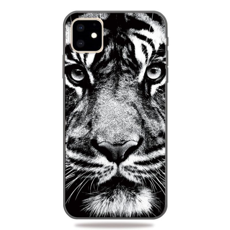 Deksel iPhone 11 Mobildeksel Svart Og Hvit Tiger