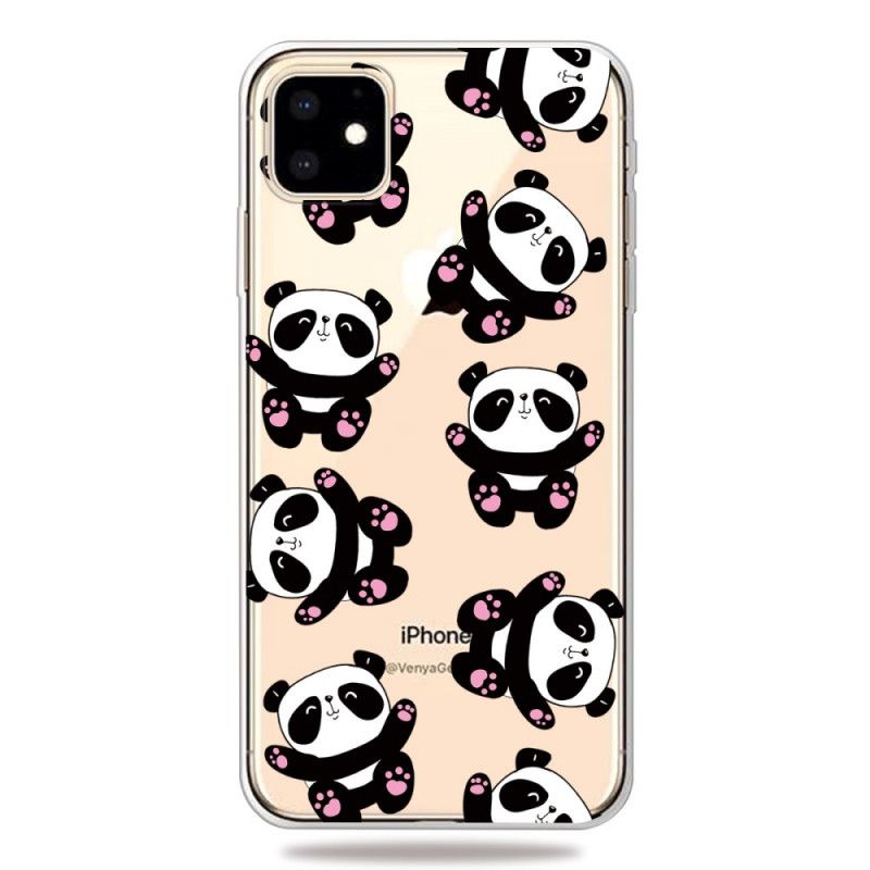 Deksel iPhone 11 Mobildeksel Topp Morsomme Pandaer