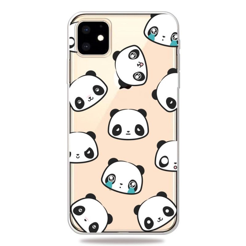 Deksel iPhone 11 Sentimentale Pandaer Anti-fall