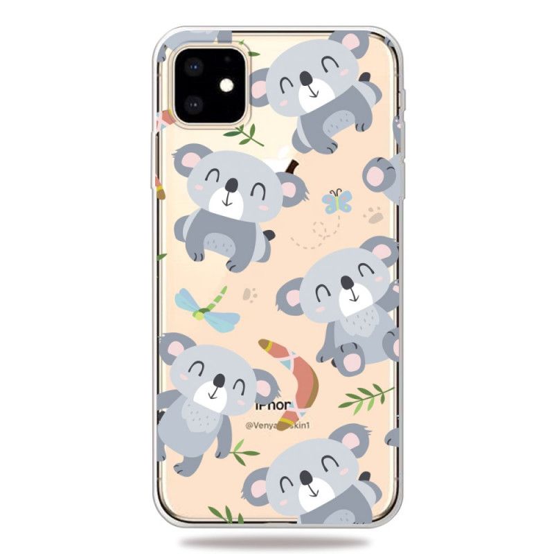 Deksel iPhone 11 Søte Grå Koalaer