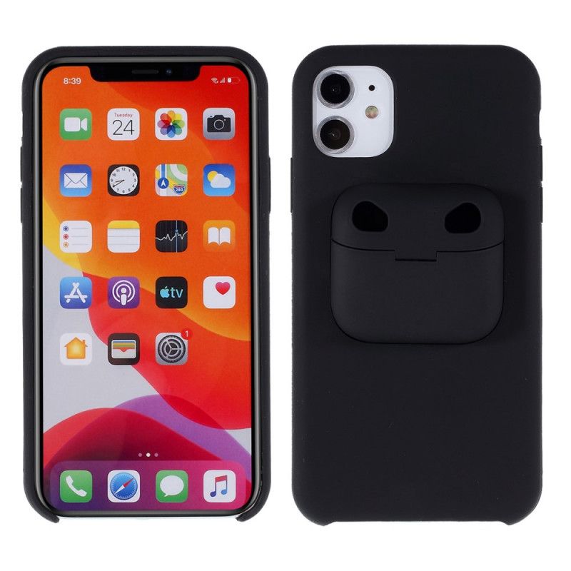 Deksel iPhone 11 Svart 2-I-1 Silikon