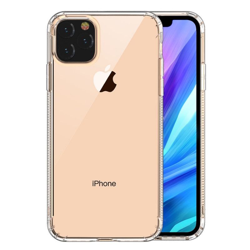 Deksel iPhone 11 Svart Gjennomsiktige Leeu-Beskyttelsesputer