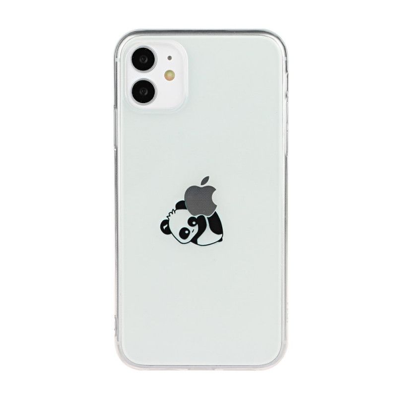 Deksel iPhone 11 Svart Logo Panda Spill Beskyttelse