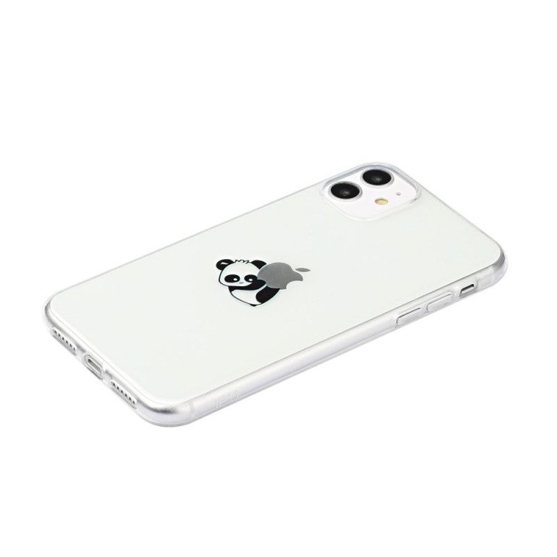 Deksel iPhone 11 Svart Logo Panda Spill Beskyttelse