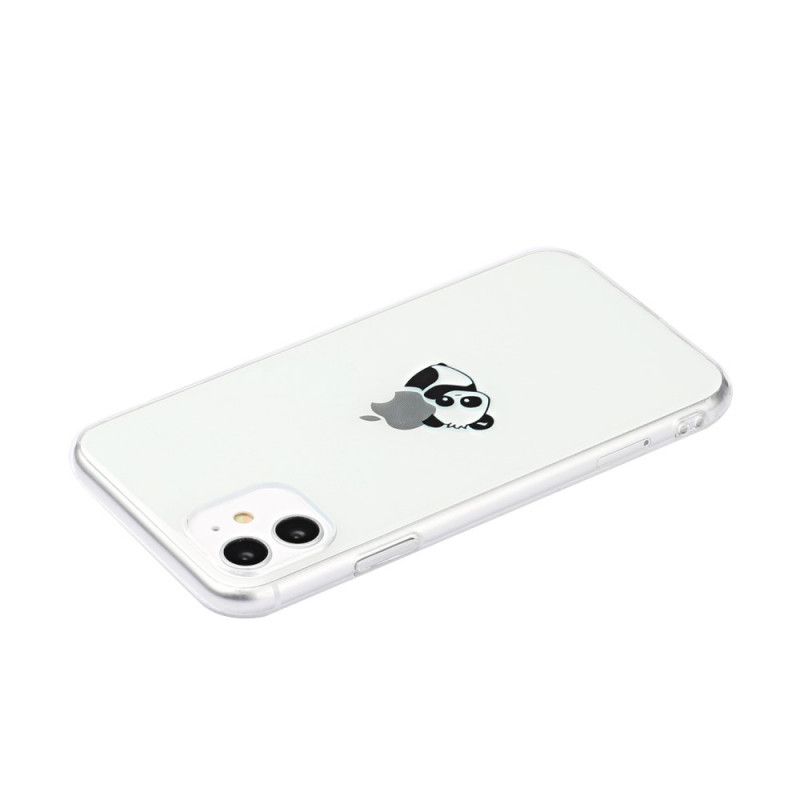 Deksel iPhone 11 Svart Logo Panda Spill Beskyttelse