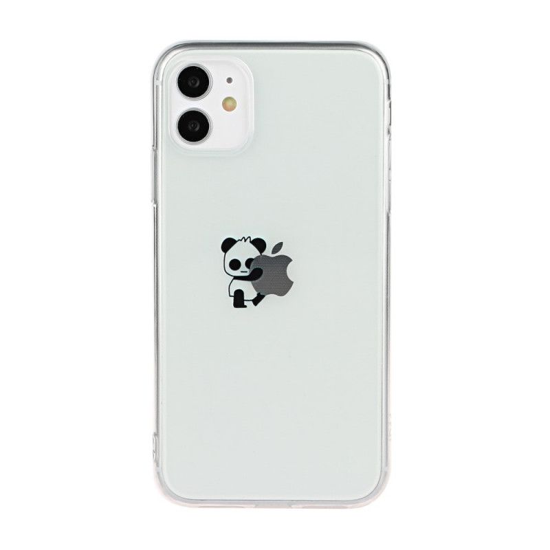 Deksel iPhone 11 Svart Logo Panda Spill Beskyttelse