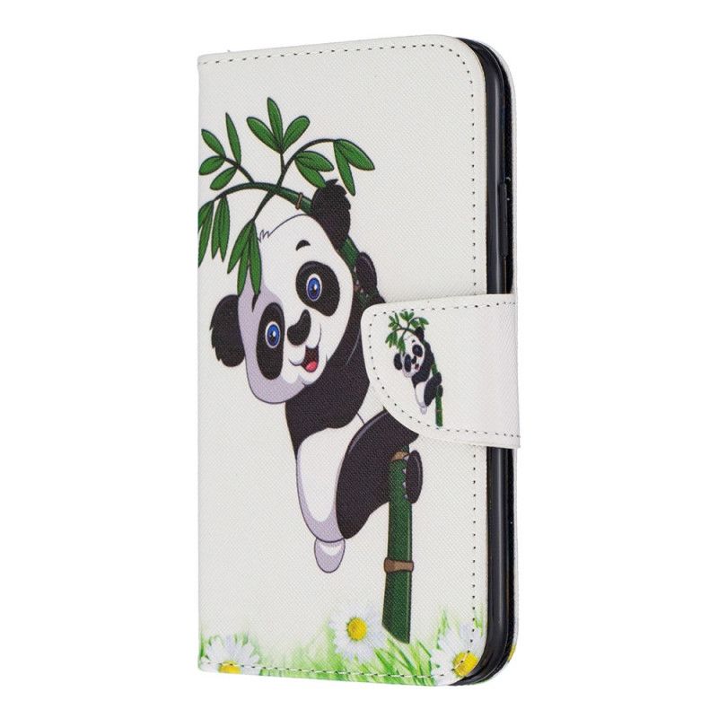 Folio Deksel for iPhone 11 Panda På Bambus