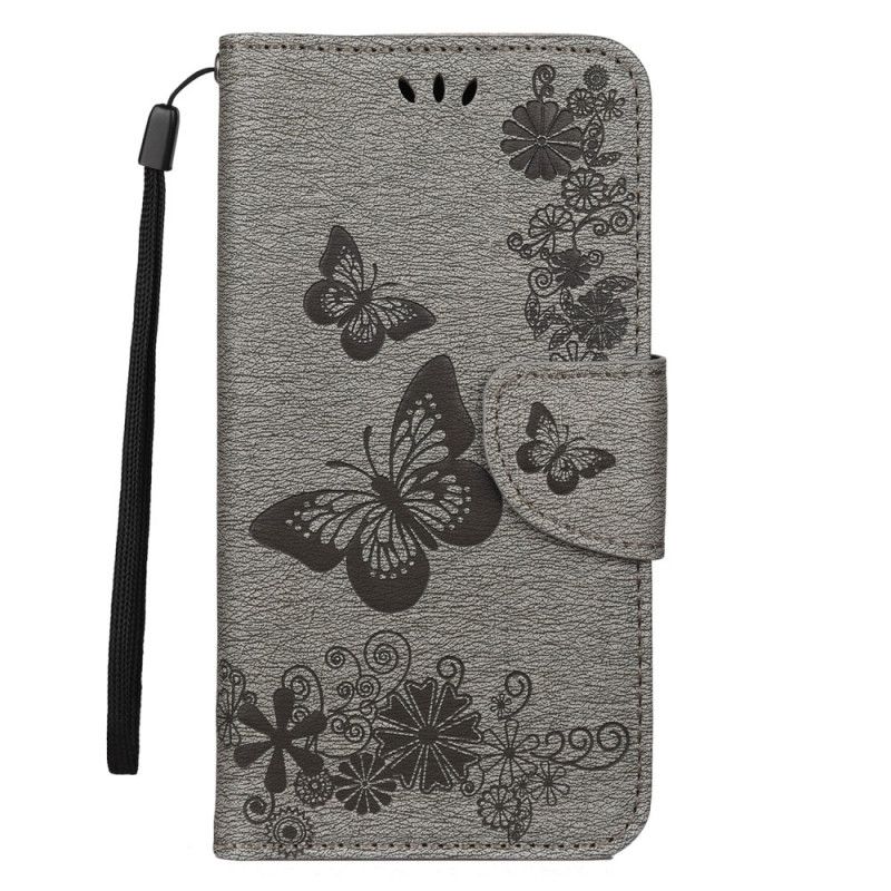 Folio Deksel for iPhone 11 Svart Fantastiske Tanga Sommerfugler