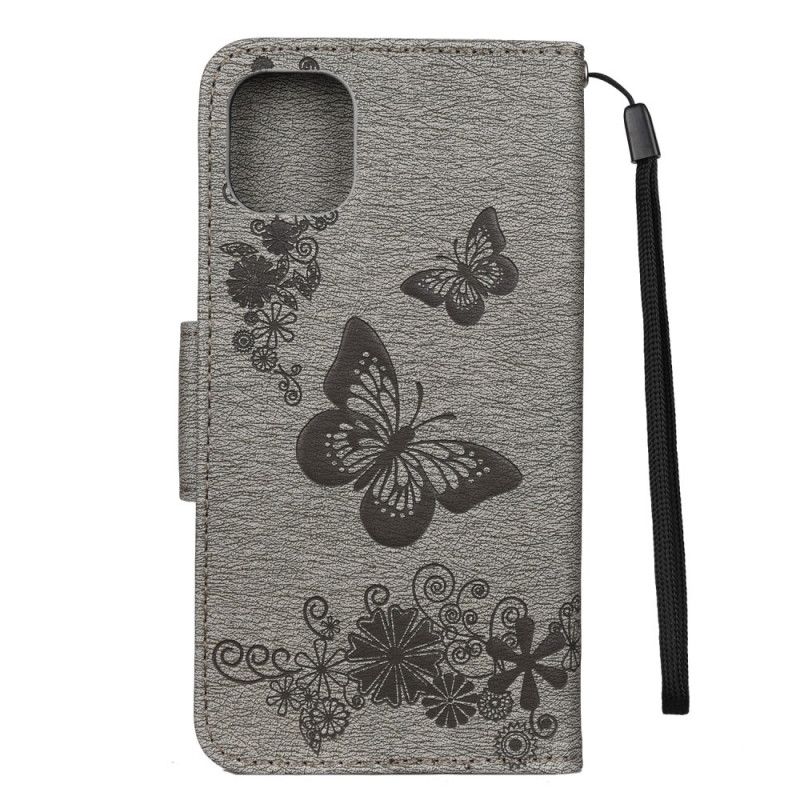 Folio Deksel for iPhone 11 Svart Fantastiske Tanga Sommerfugler