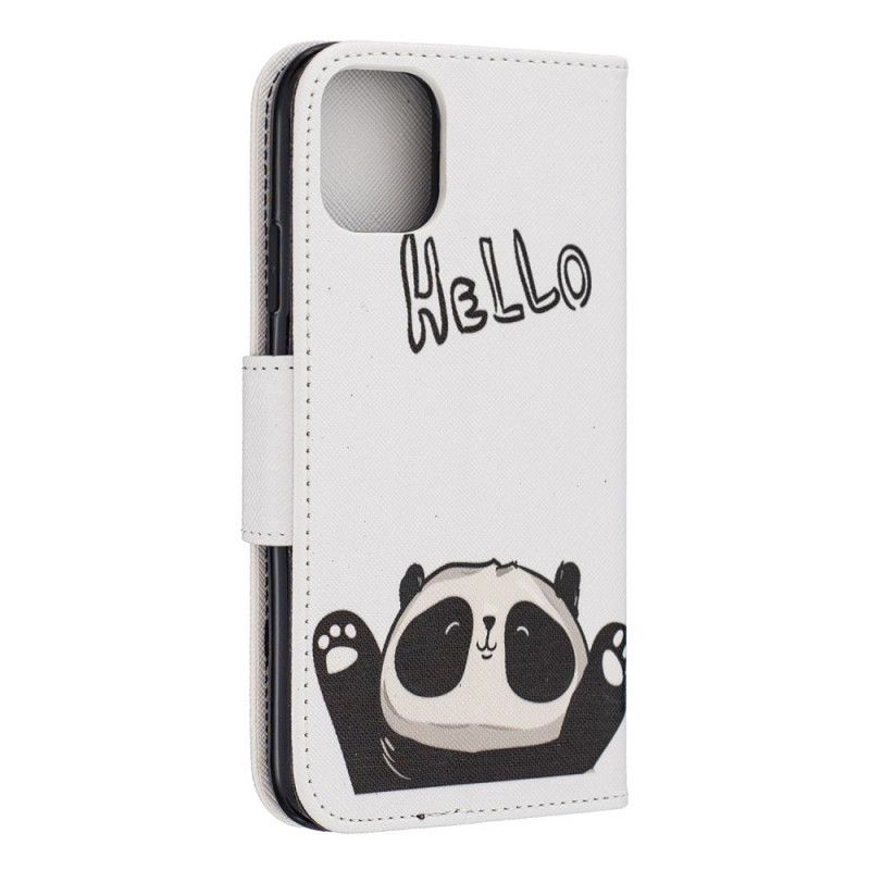 Folio Deksel iPhone 11 Hei Panda Anti-fall