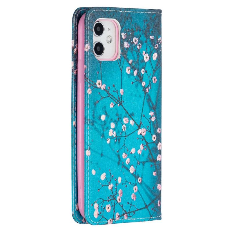 Folio Deksel iPhone 11 Mobildeksel Blomstrende Grener