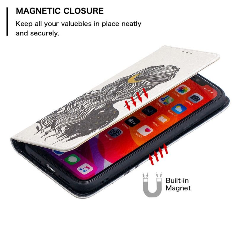 Folio Deksel iPhone 11 Mobildeksel Pent Hår