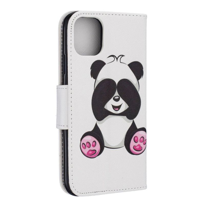 Folio Deksel iPhone 11 Morsom Panda Anti-fall