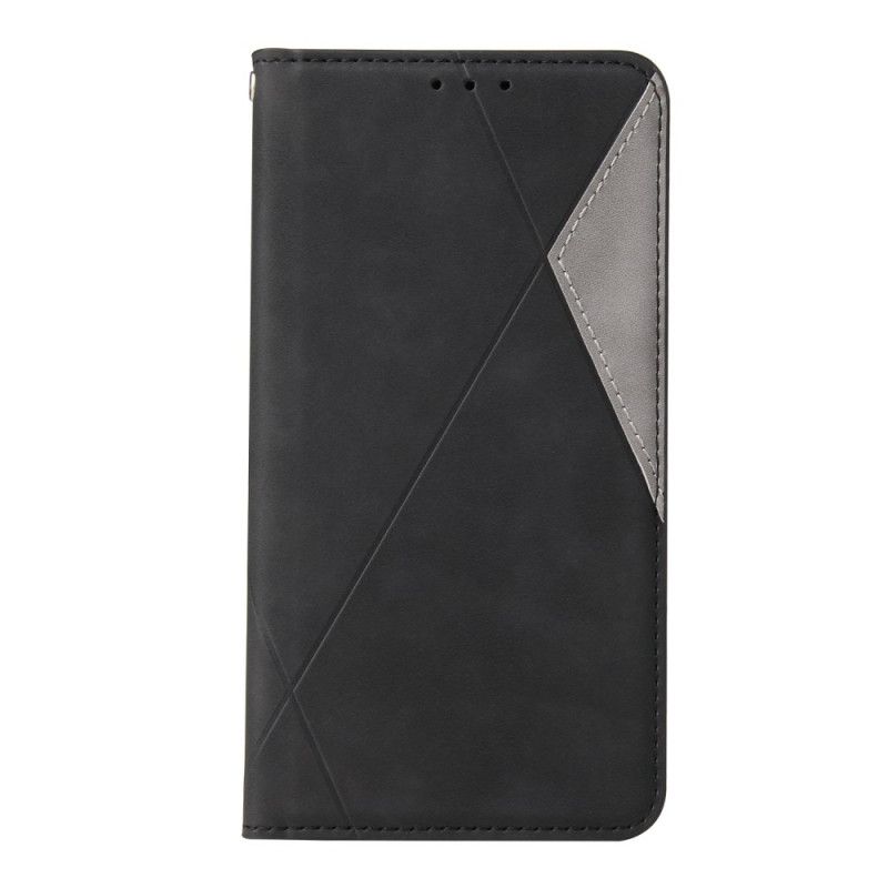 Folio Deksel iPhone 11 Svart Vintage Trekantstil