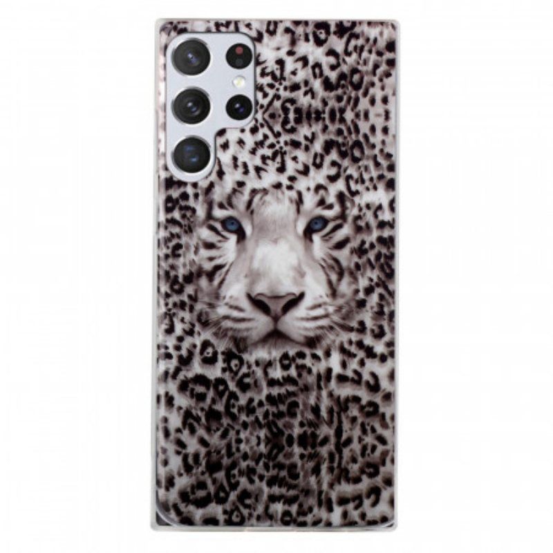 Deksel Til Samsung Galaxy S22 Ultra 5G Leopard Fluorescerende