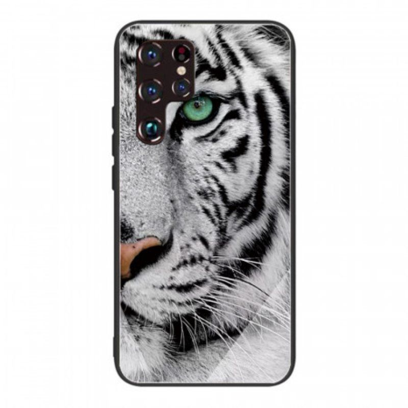 Deksel Til Samsung Galaxy S22 Ultra 5G Tiger Herdet Glass