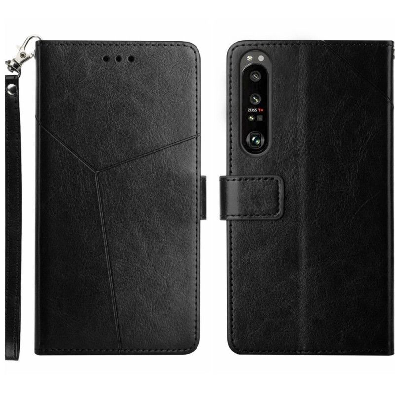 Folio Deksel Sony Xperia 1 Vi Y-remdesign Beskyttelse Deksel