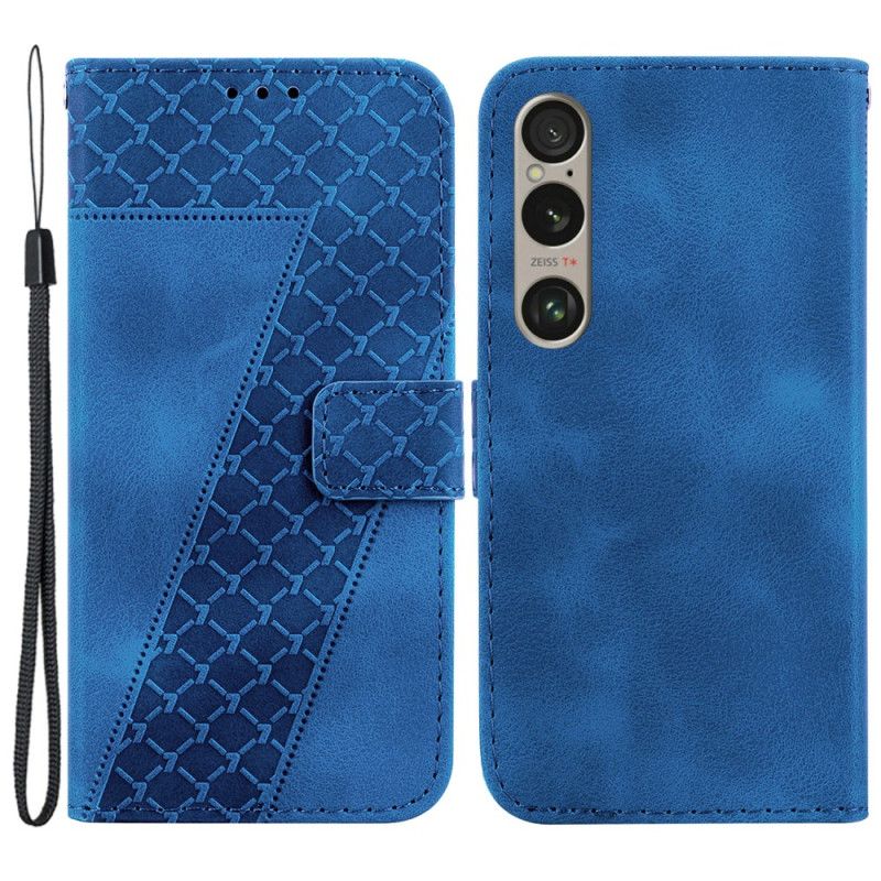 Lærdeksel Folio Deksel Sony Xperia 1 Vi Mobildeksel Design 7