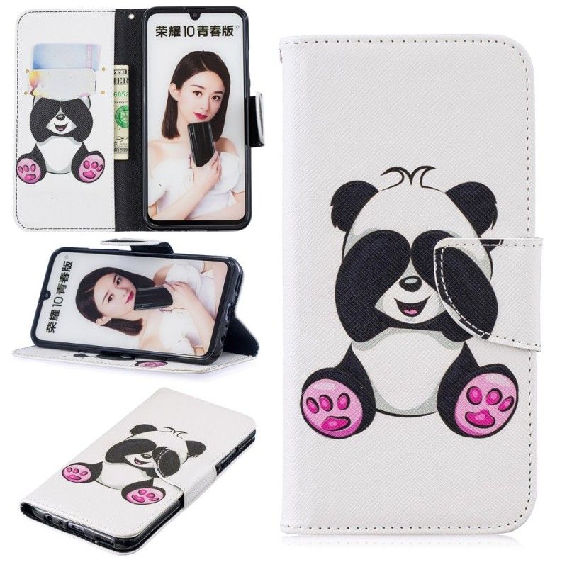 Folio Deksel Honor 10 Lite Morsom Panda