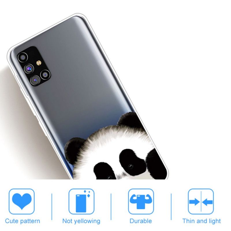 Deksel for Samsung Galaxy M51 Gjennomsiktig Panda