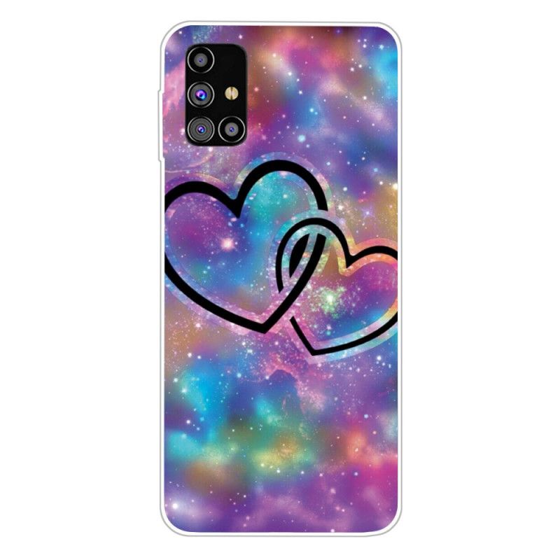 Deksel for Samsung Galaxy M51 Lenkehjerter