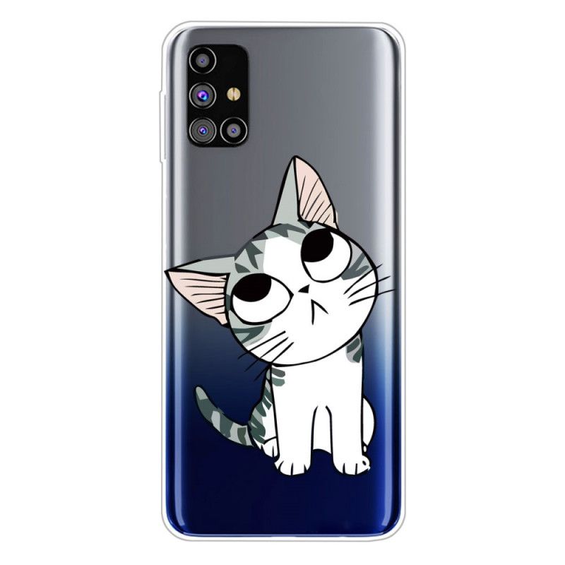 Deksel for Samsung Galaxy M51 Sjarmerende Katt