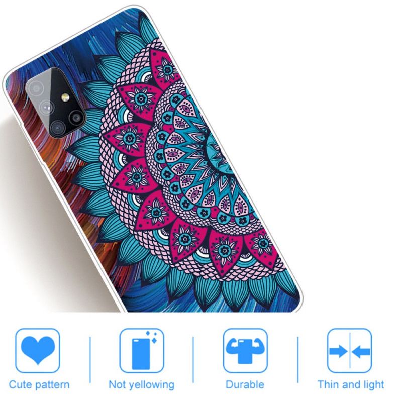 Deksel Samsung Galaxy M51 Fargerik Mandala Beskyttelse