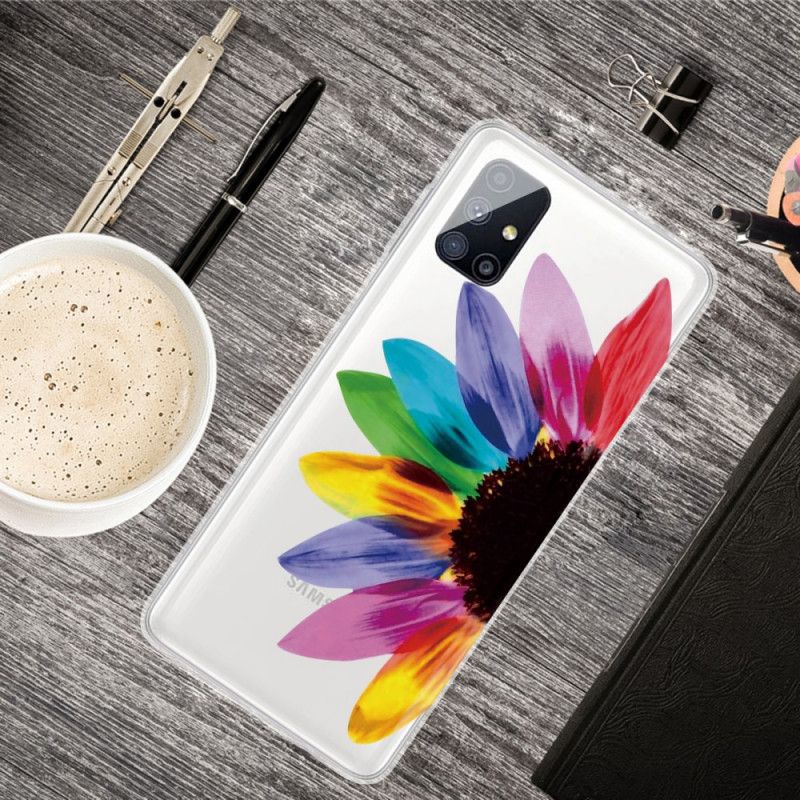 Deksel Samsung Galaxy M51 Farget Blomst