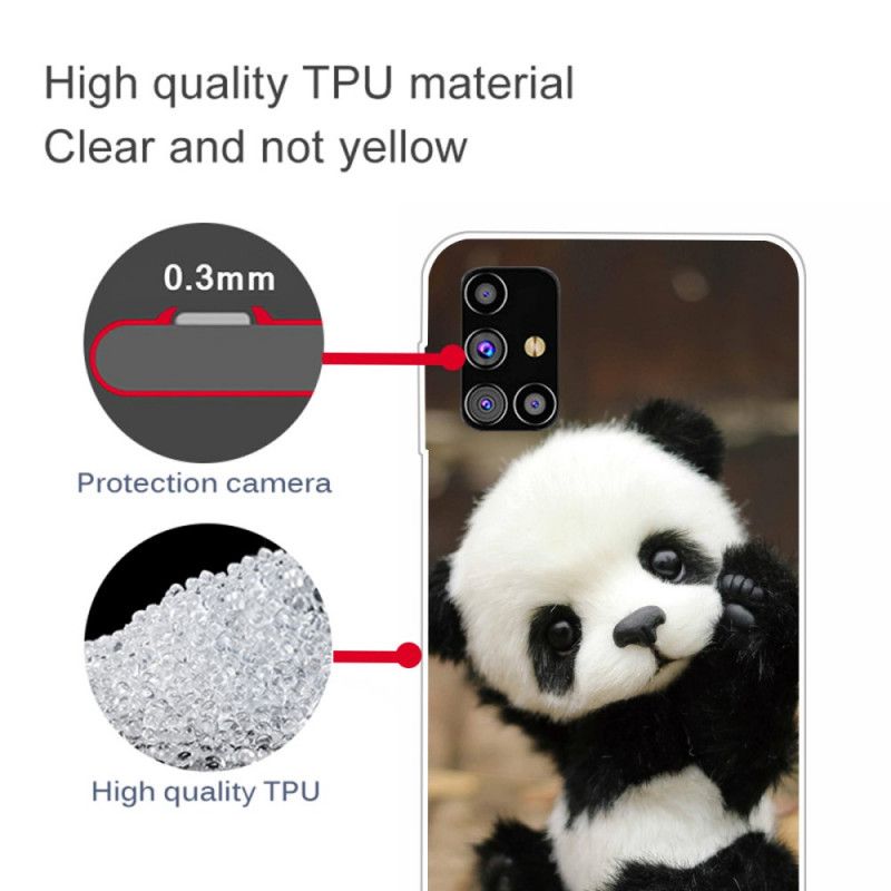 Deksel Samsung Galaxy M51 Fleksibel Panda