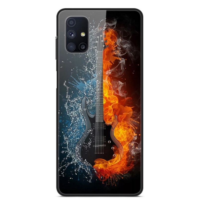 Deksel Samsung Galaxy M51 Gitarherdet Glass