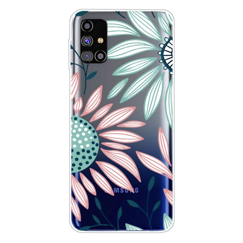 Deksel Samsung Galaxy M51 Grønn Premium Blomster Beskyttelse