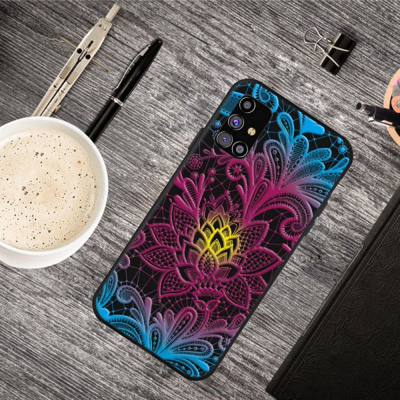 Deksel Samsung Galaxy M51 Intens Blomster