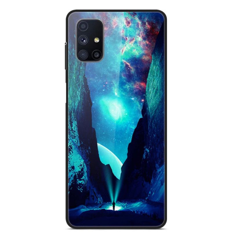 Deksel Samsung Galaxy M51 Landskapsherdet Glass