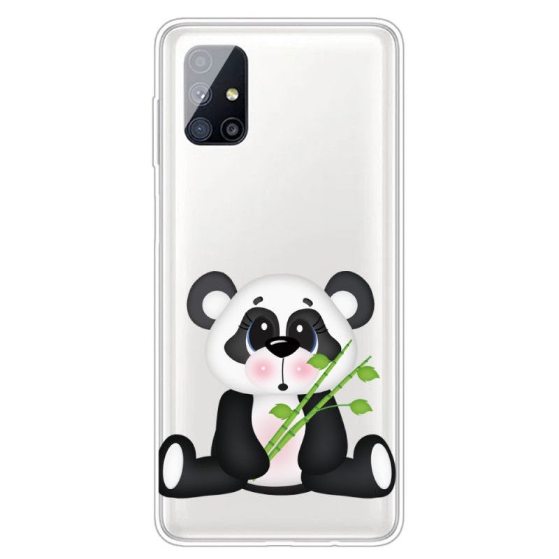 Deksel Samsung Galaxy M51 Mobildeksel Gjennomsiktig Trist Panda