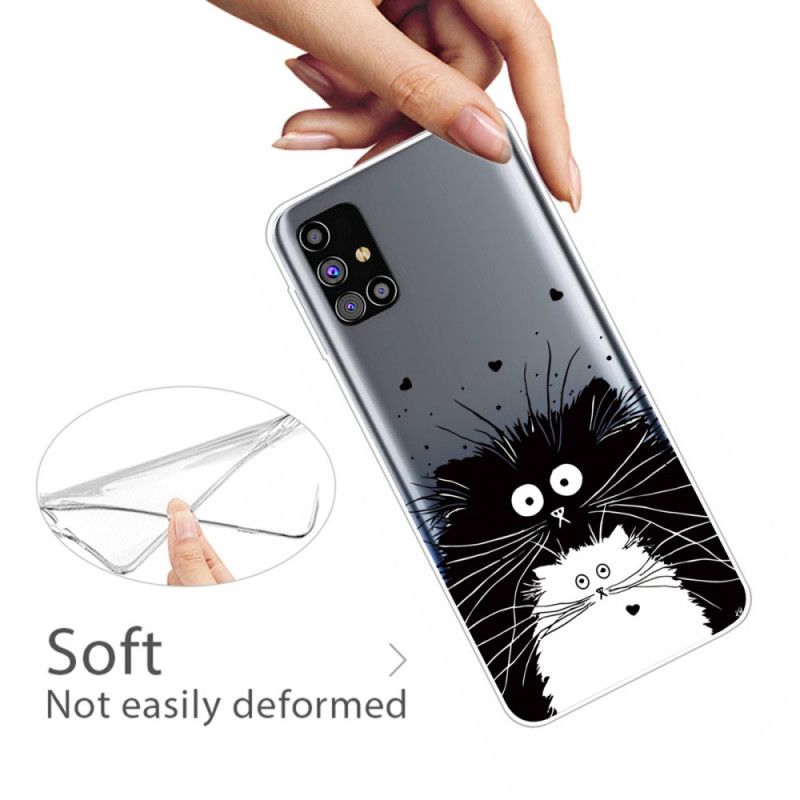 Deksel Samsung Galaxy M51 Mobildeksel Se På Kattene