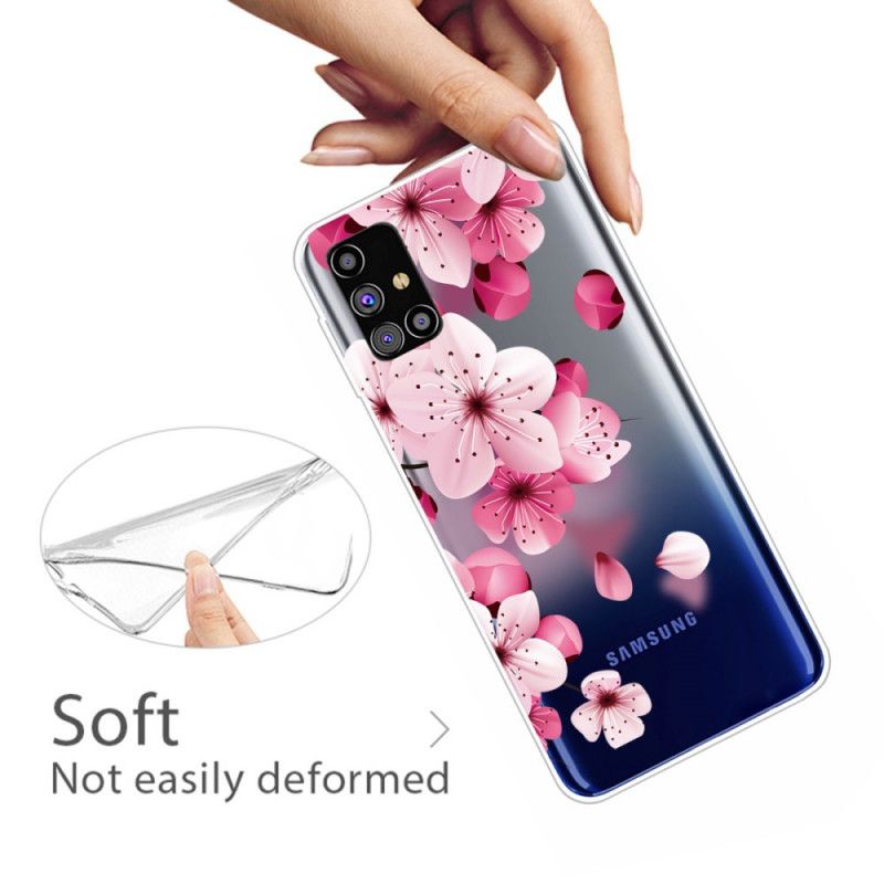 Deksel Samsung Galaxy M51 Mobildeksel Små Rosa Blomster