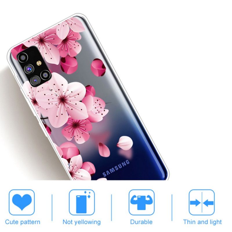 Deksel Samsung Galaxy M51 Mobildeksel Små Rosa Blomster