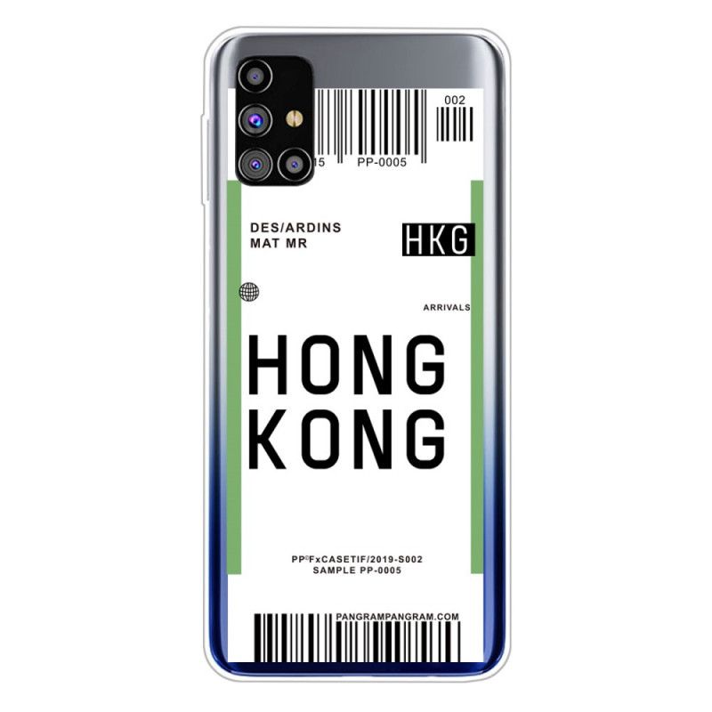 Deksel Samsung Galaxy M51 Ombordstigningskort Til Hong Kong