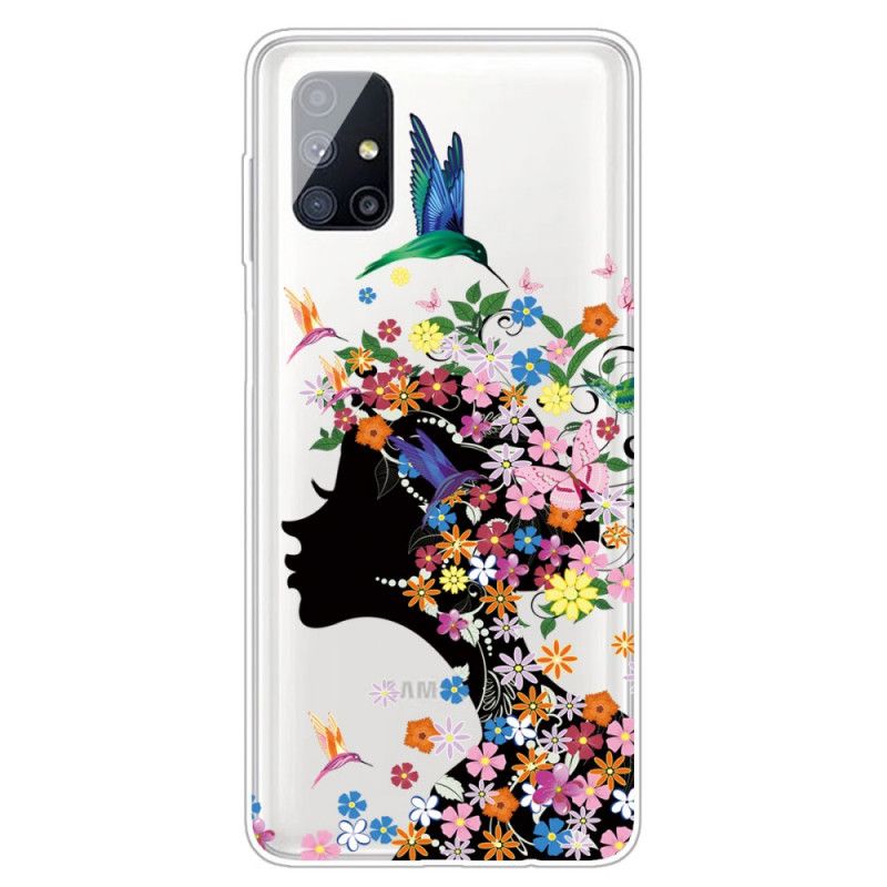 Deksel Samsung Galaxy M51 Pent Blomsterhode