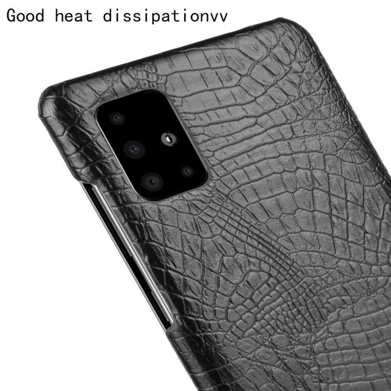 Deksel Samsung Galaxy M51 Svart Krokodillehudeffekt Anti-fall