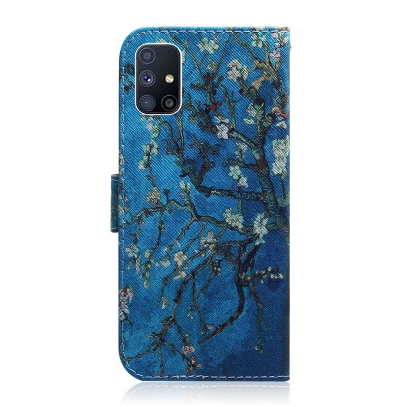 Folio Deksel for Samsung Galaxy M51 Blomstrende Tregren