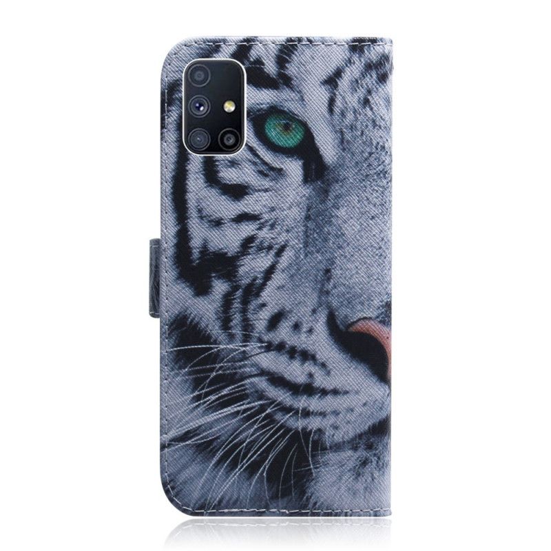 Folio Deksel Samsung Galaxy M51 Tigeransikt