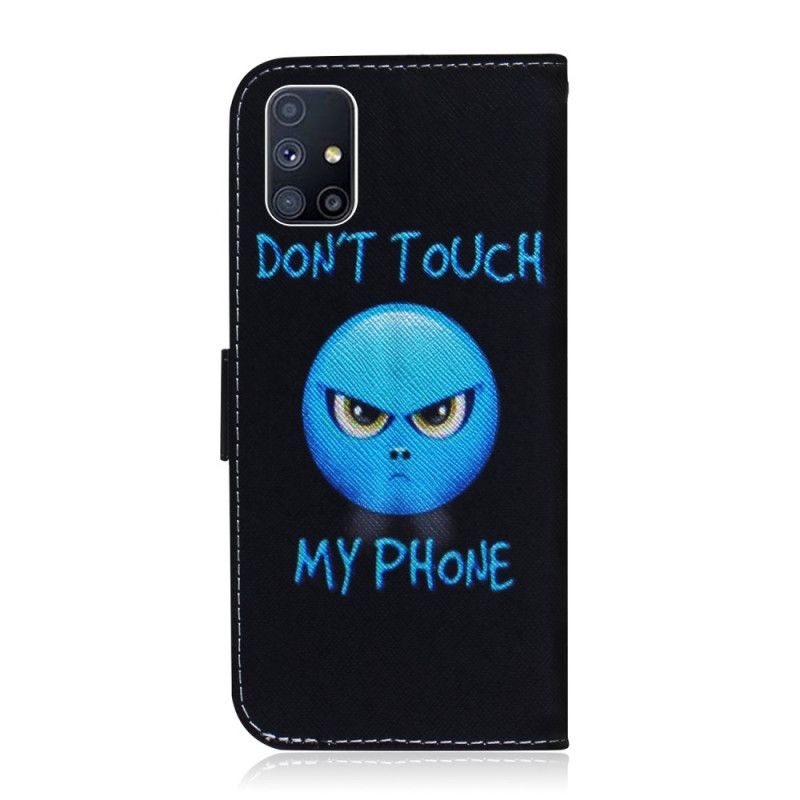 Lærdeksel Folio Deksel Samsung Galaxy M51 Mobildeksel Emoji-Telefon