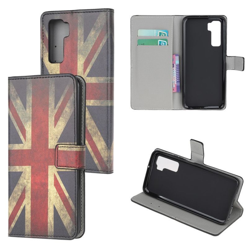 Folio Deksel for Huawei P40 Lite 5G Englands Flagg