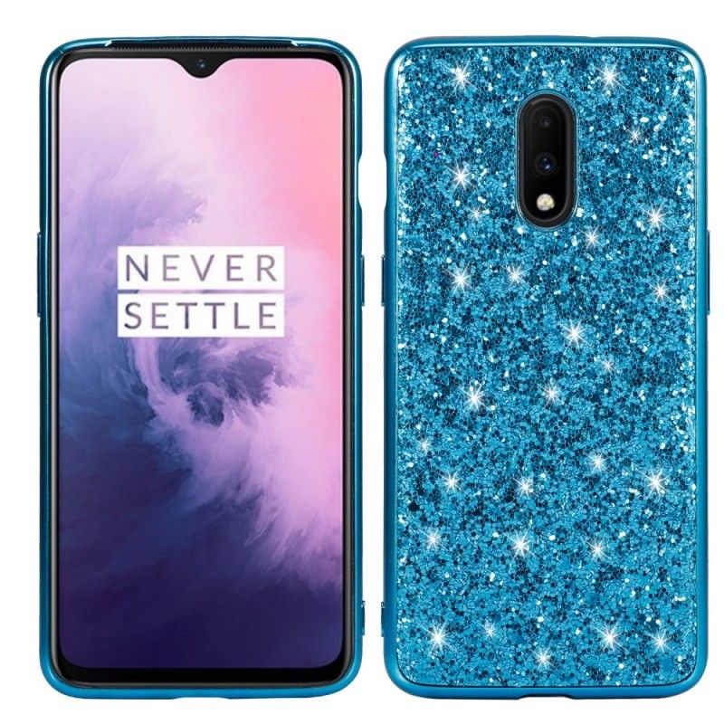 Deksel for OnePlus 7 Svart Premium Glitter