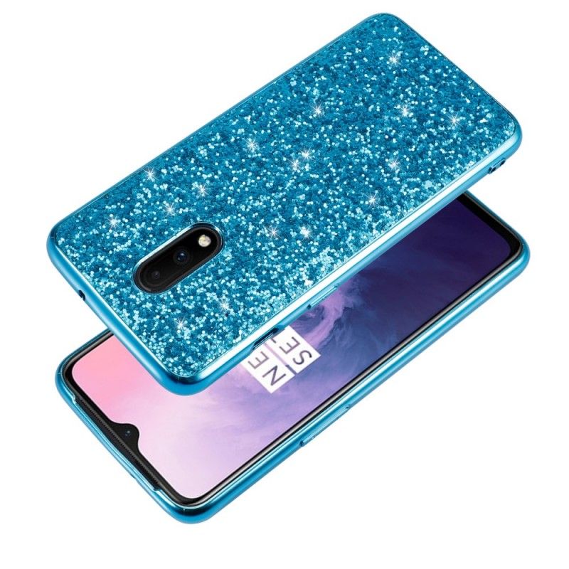 Deksel for OnePlus 7 Svart Premium Glitter