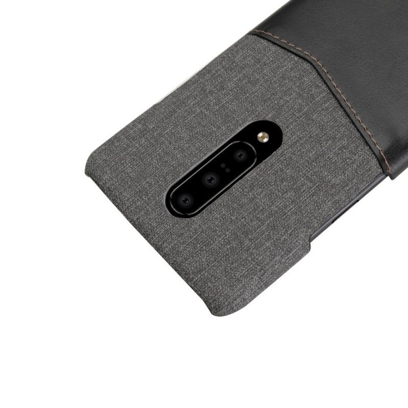 Deksel for OnePlus 7 Svart Stoffspalte