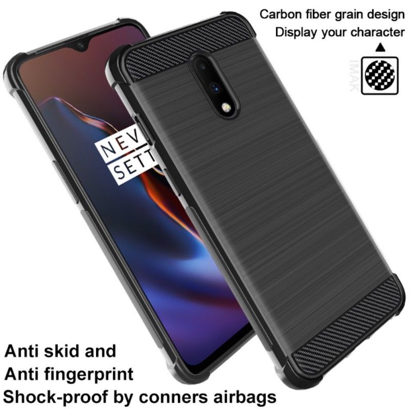 Deksel OnePlus 7 Imak Børstet Karbonfiber Anti-fall