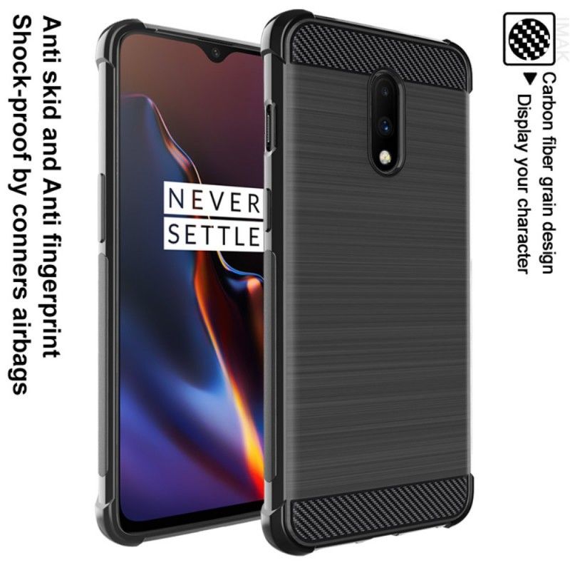 Deksel OnePlus 7 Imak Børstet Karbonfiber Anti-fall