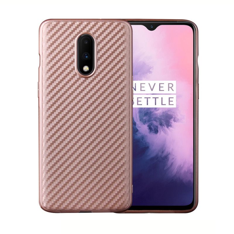 Deksel OnePlus 7 Svart Magisk Karbonfiber Anti-fall